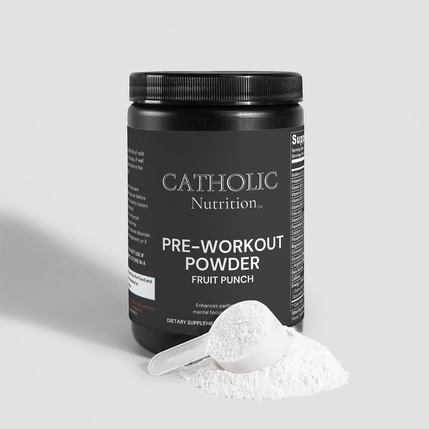 Catholic Nutrition Pre-Workout (Fruit Punch)